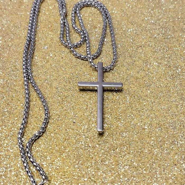 Ланцюжок 70см з хрестиком, цепочка с крестиком