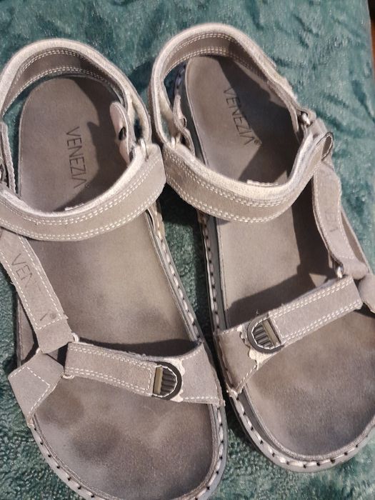 Męskie sandały z potrójnym zapięciem. Venezia,  rozmiar 39