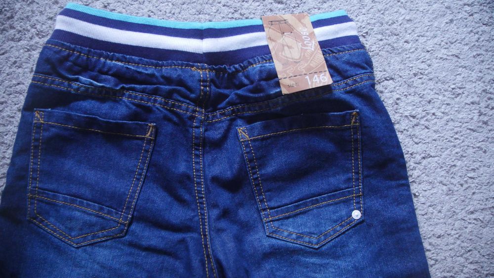 Spodnie jeansowe w stylu dresowym Cool Club 146 cm. NOWE