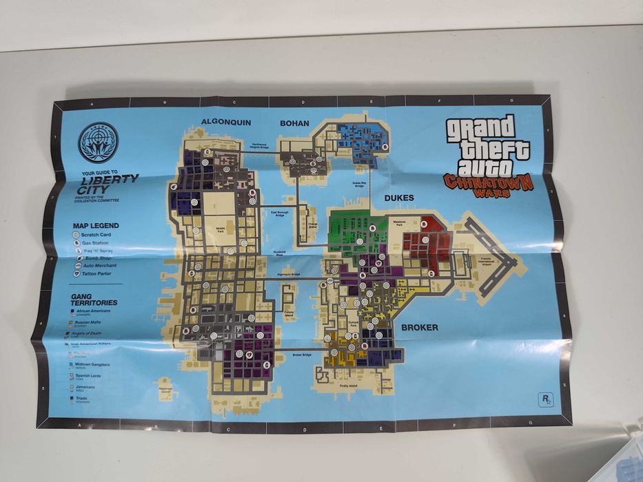 Grand Theft Auto: ChinaTown Wars - PSP - Com mapa