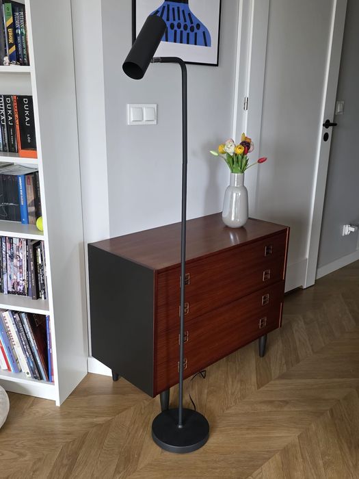 Lampa podłogowa czarna 150 cm