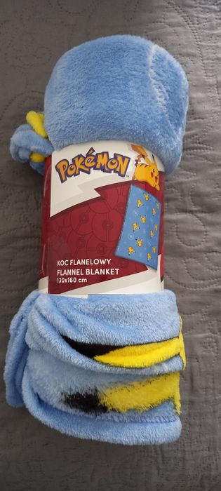 Zestaw pościel, koc i prześcieradło Pokemon