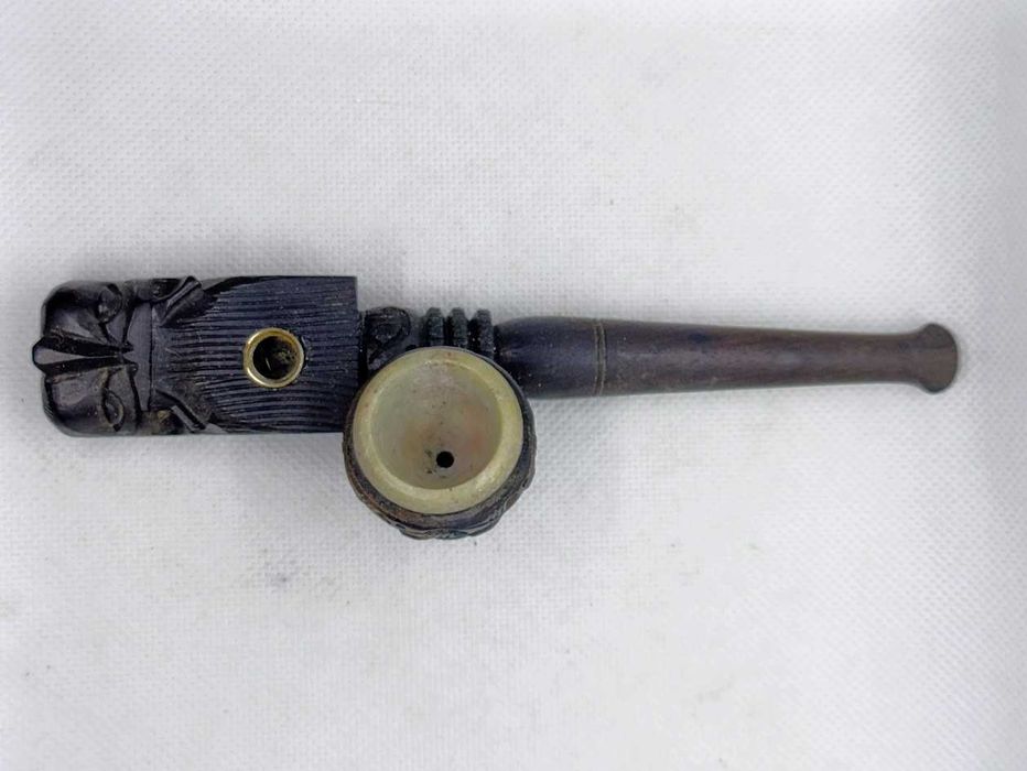 Cachimbo antigo artesanato da Índia para fumar tabaco