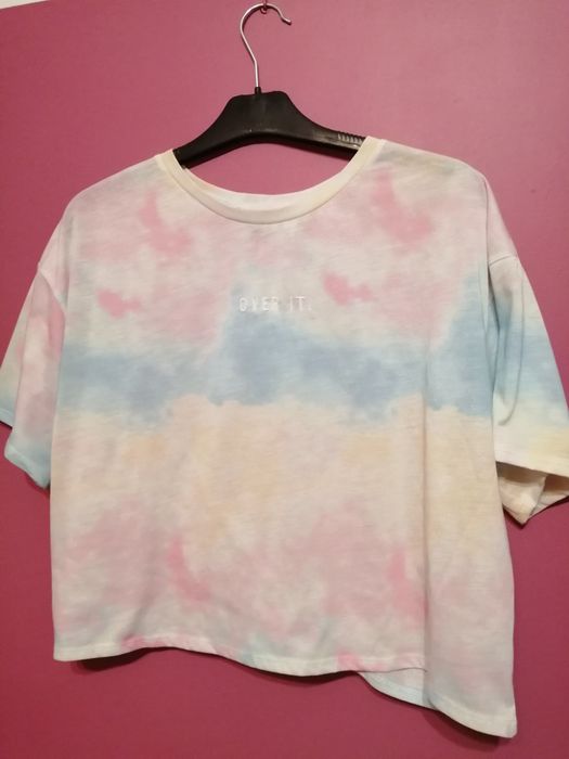 Bluzka koszulka tie-dye kolorowa rozmiar L