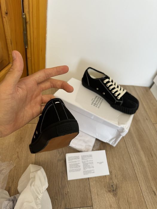 кеды Maison Margiela Tabi sneaks 38 39 40 41 42 43  44 45 full black