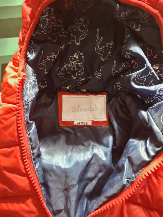 Casaco acolchoado dinossauro