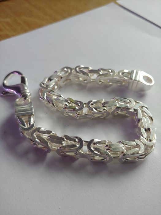 Splot królewski srebrna bransoletka srebro bransoleta rękodzieło