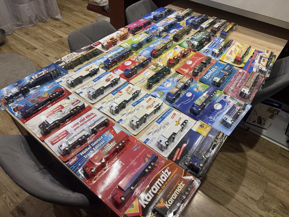 Duża Kolekcja 40 modeli ciężarówek znanych marek skala 1:87