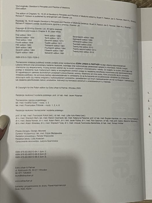 Choroby Wewnętrzne Davidson Tom  II