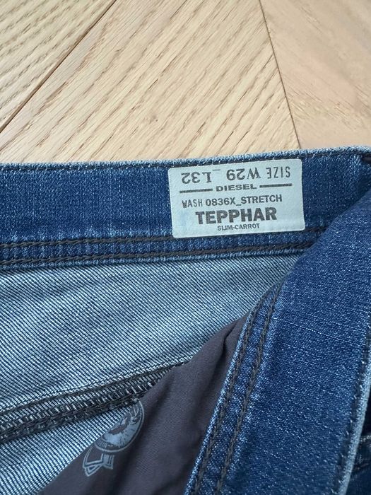 DIESEL jeansy niebieskie męskie