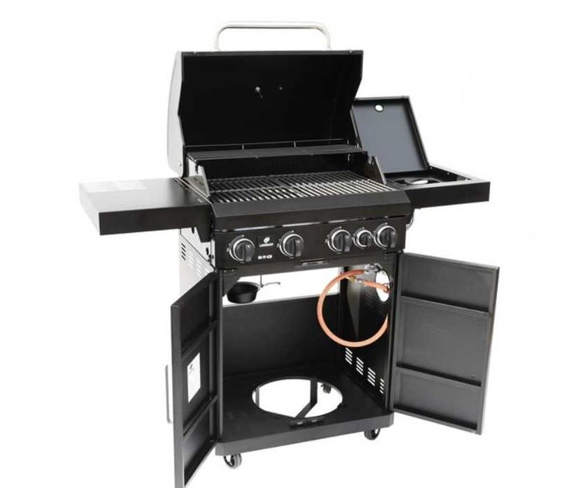 GRILL GAZOWY LANDMANN REXON LIGHT4+1 żeliwny ruszt miejsce na butle !