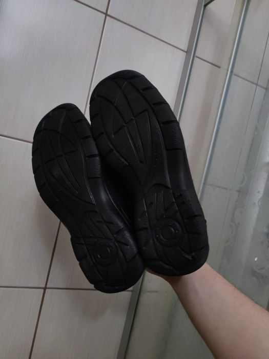Buty obuwie 42 Łukpol eleganckie glany męskie czarne leather skóra skó