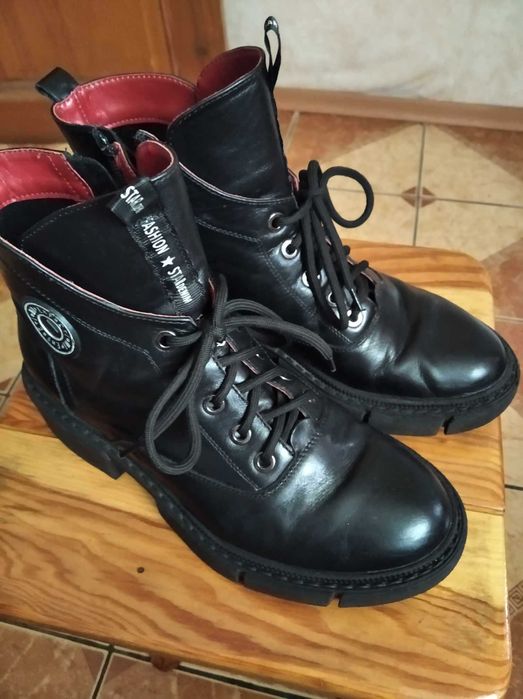 Чоботи шкіряні, розмір 37