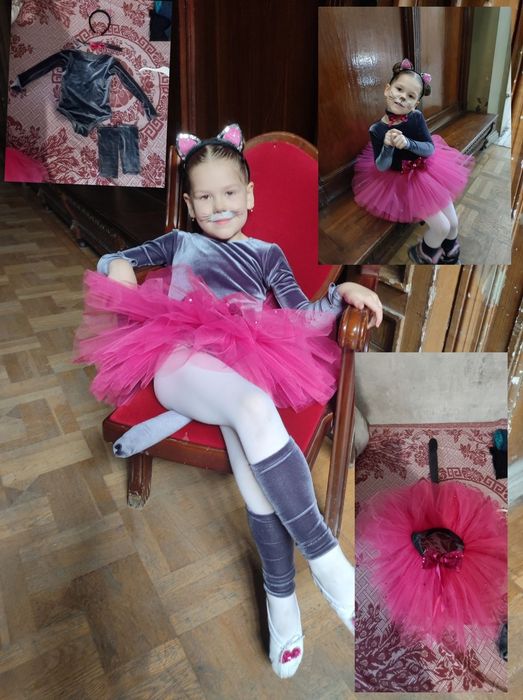 Костюм киці 4-6 років для танців/виступів