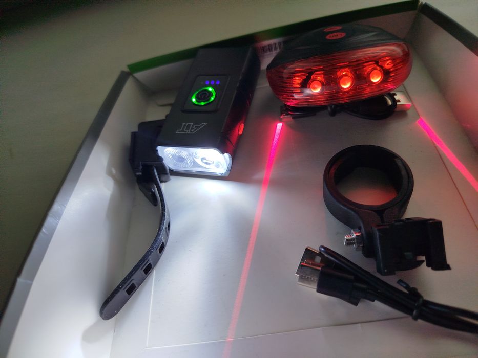 Nowe oświetlenie rowerowe laser speed