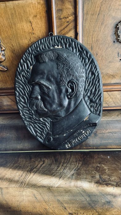 Stara plakieta gabinetowa Józef Piłsudski