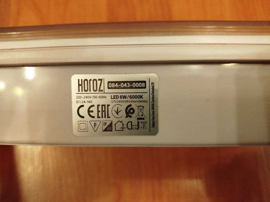Ліхтар LED аварійний 8W IP65 KANU світильник акумуляторний ЖКГ ДСП
