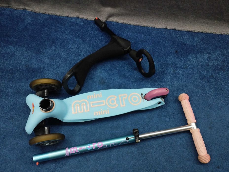 Hulajnoga Mini Micro Deluxe 3w1 Siedzisko Trójkołowa