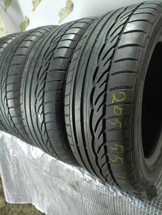 Шини Dunlop 205/55R16. 4шт. Літо 2023р (0361)