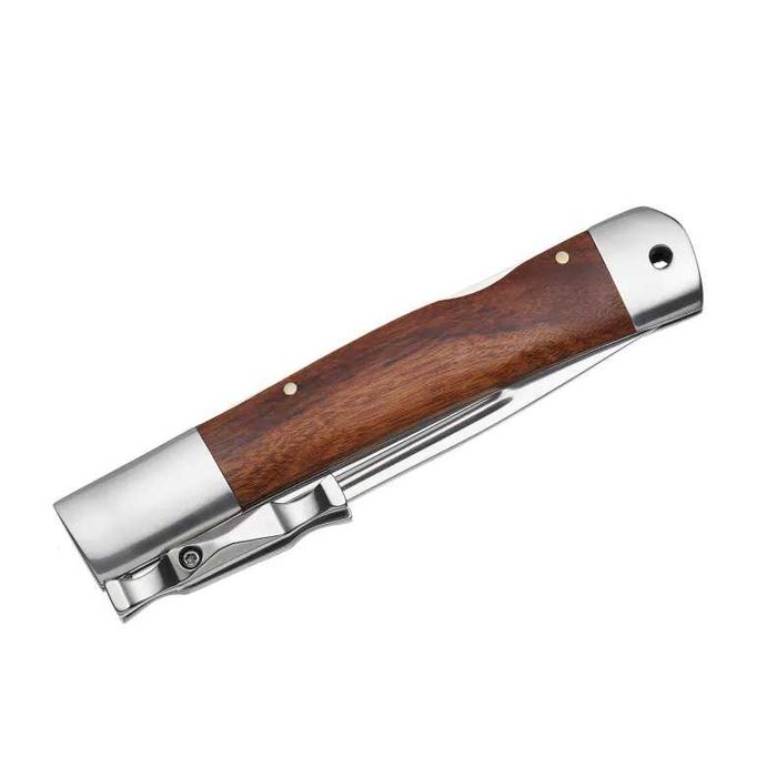 Nóż Taktyczny Składany Stal/Drewno Myśliwski Survival 23cm (2916)