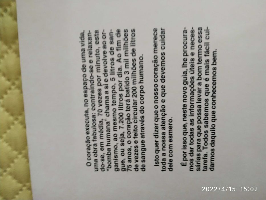 Livro "Coração em forma", da EDIDECO