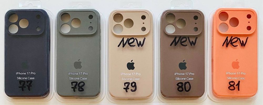 Чехол софттач Silicone Case на iPhone 17 Pro Max/ 17 Pro/ Air Чохол