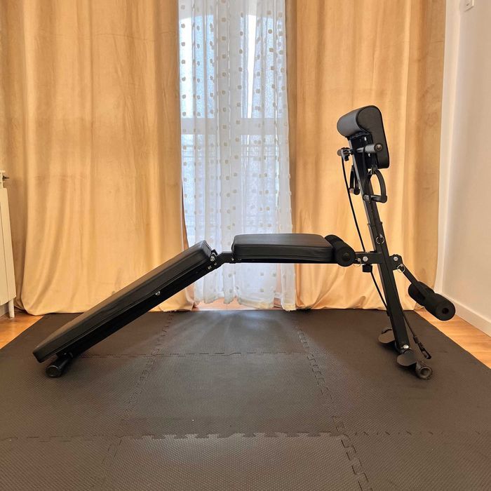 Zestaw Żeliwny 120 kg Siłownia Ławeczka Hantle Sztanga Obciążenia