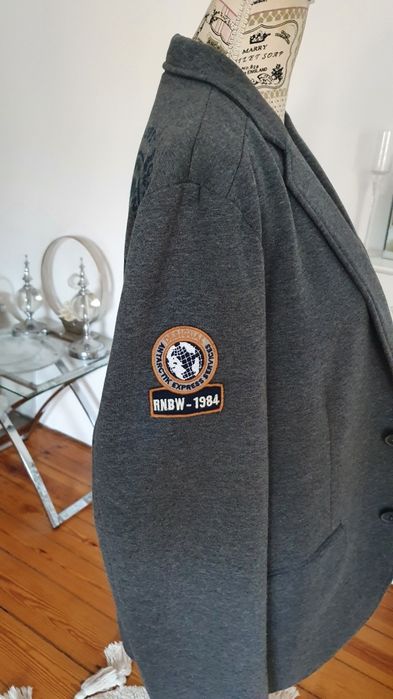 Marynarka męska popielata Desigual rozm. 52 L