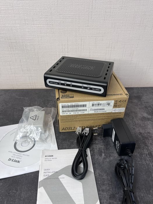 Роутер D-Link DSL-2500U Модем ADSL2+ маршрутизатор