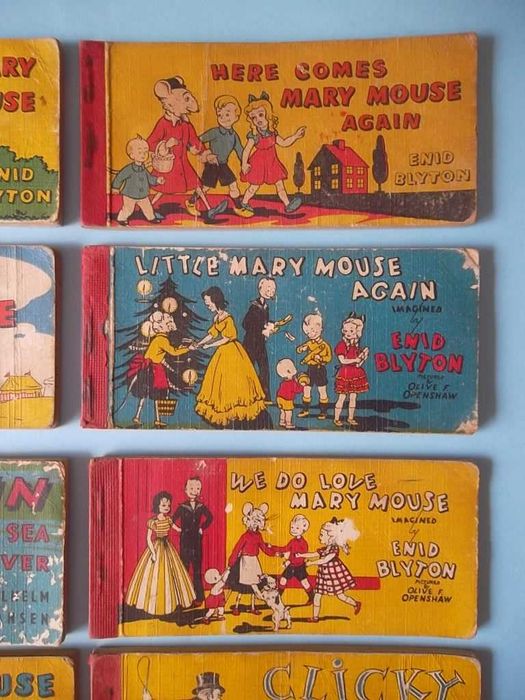 Livros infantis dos anos 50 ENID BLYTON Mary Mouse Books 9 LIVROS