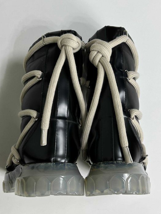 Rick Owens Mega Lace Lunar Mega Tractor Boots черевики чоботи чорні