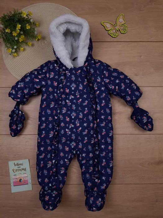 Дитячий демісезонний комбінезон 3-6 міс george для дівчинки