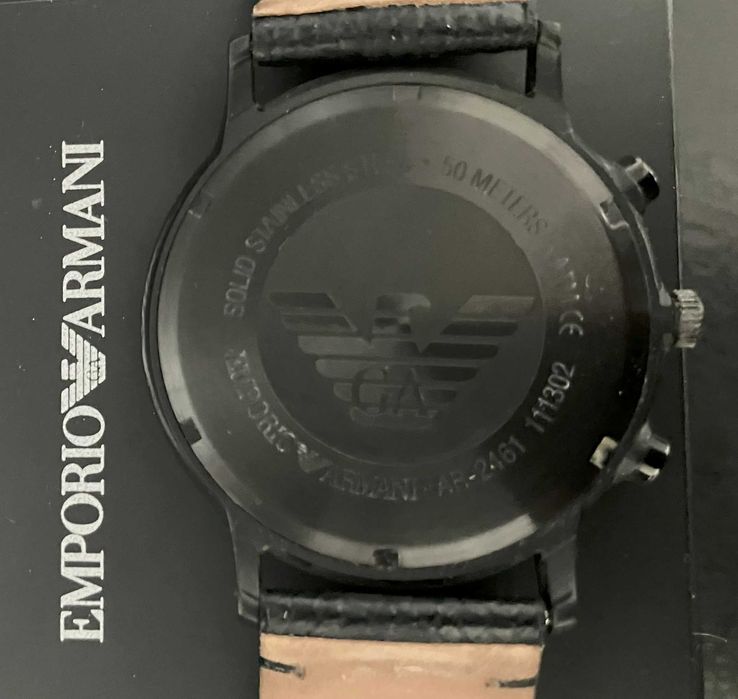 czarny zegarek EMPORIO ARMANI AR-2461
