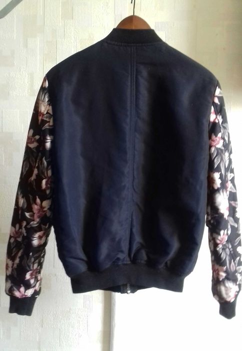 Синя Куртка бомбер двосторонній