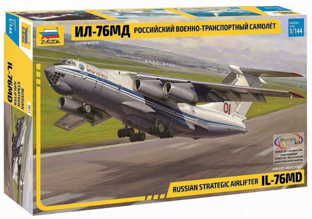 Zvezda 7011 samolot Ilyushin IL-76MD model do sklejania