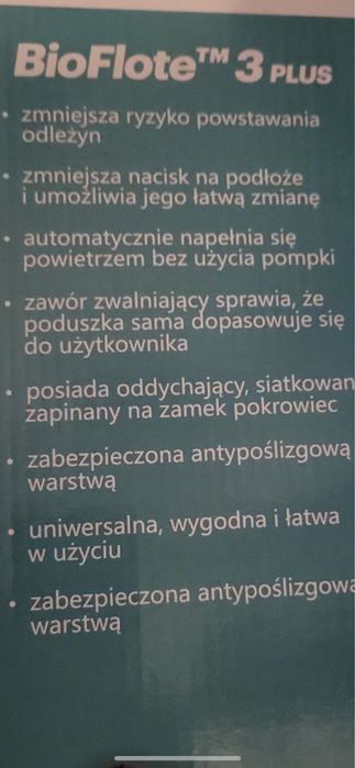 Nowa PODUSZKA przeciwodlezynowa .