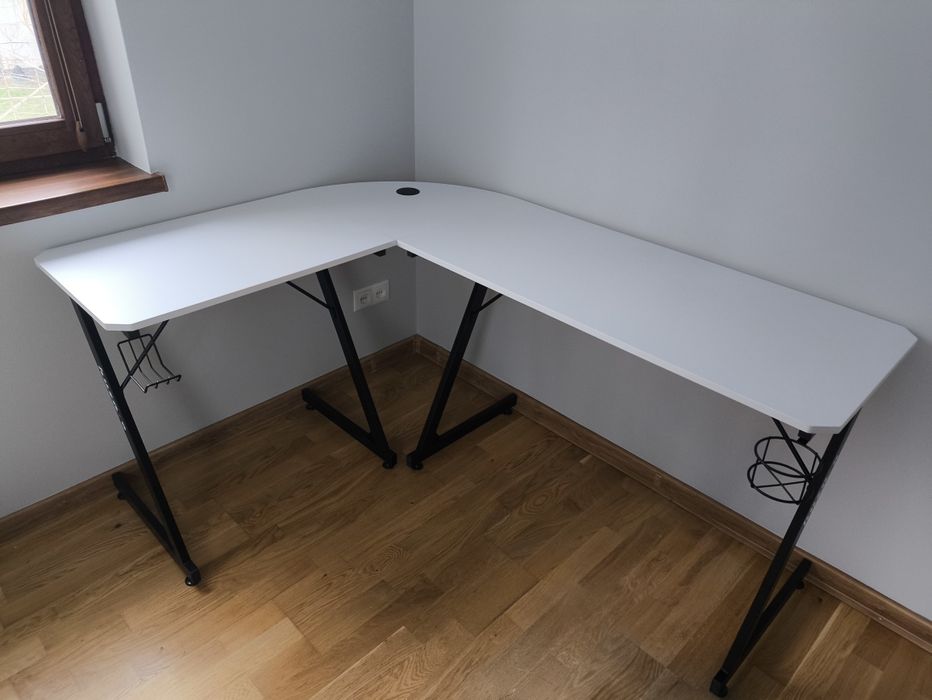 Biurko narożne białe