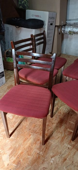 Krzesła PRL z ok. 1975 roku - 6 sztuk.