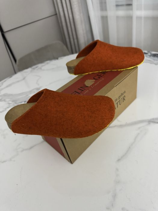 Домашні ортопедичні тапки , з натурального войлока.