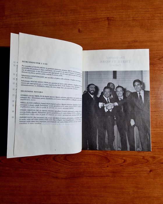 The Original THREE TENORS CONCERT +Libreto (Pavarotti/Carreras/Domingo