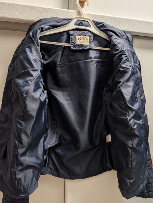 Kurtka pikowana granatowa