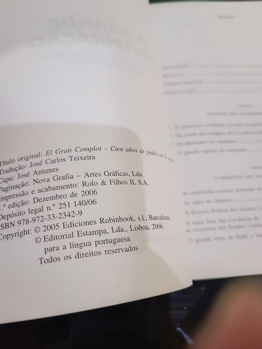 A grande conspiração.
