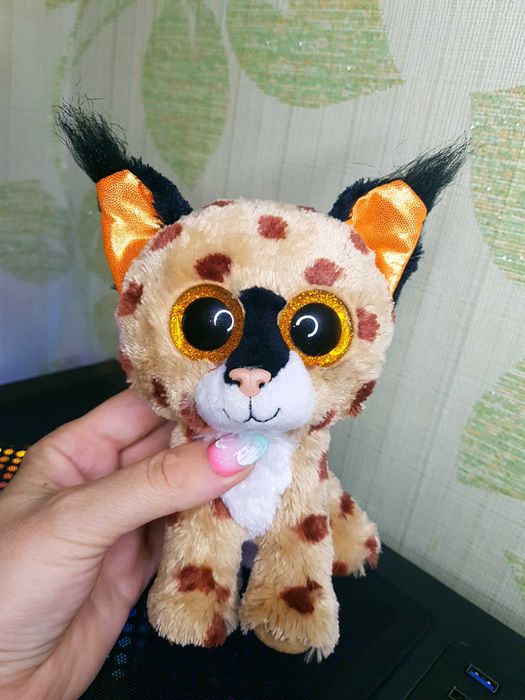 Редкая Ty beanie boos глазастик рысь BUCKWHEAT 15 см 2016 год