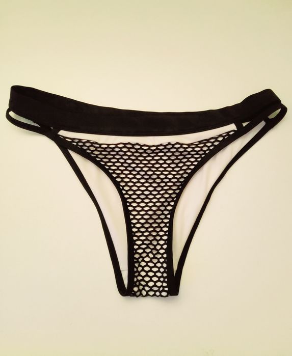 Opalacz majtki bikini Hunkemöller czarno białe siateczka M