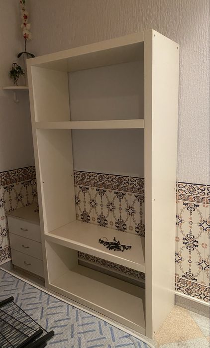 Estante branca ikea - 190x105x38cm