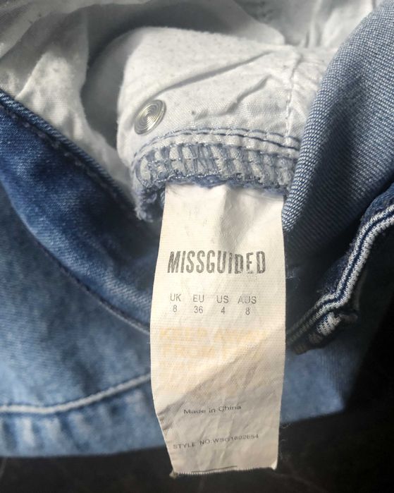 MISSGUIDED spódniczka mini jeansowa obcisła rozm. S 36 stan BDB