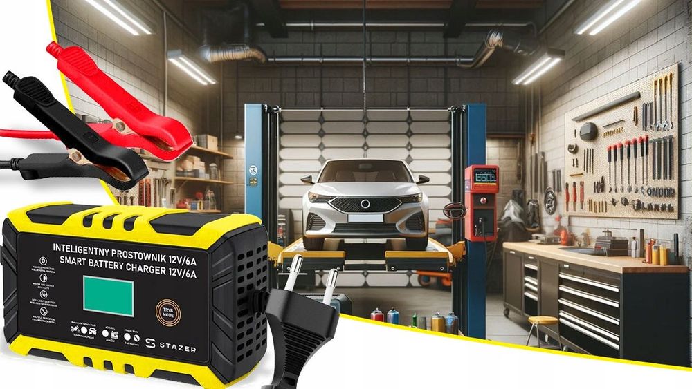 Prostownik Ładowarka Do Akumulatorów Agm Żelowych 12v Samochodowy 6a