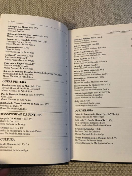 As 50 melhores obras de arte em museus portugueses. M. Alice Beaumont