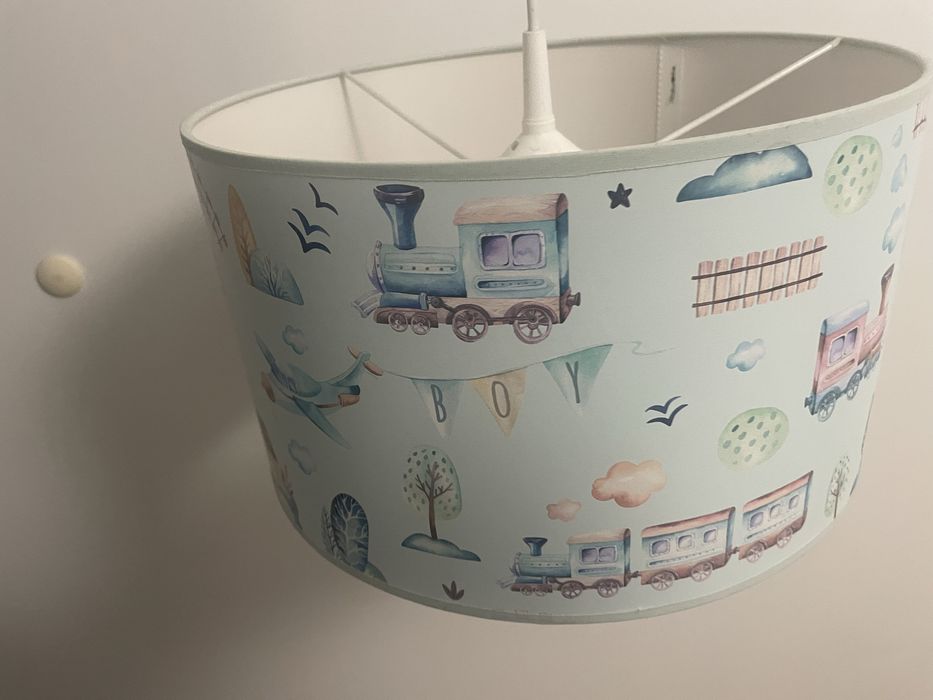 Lampa wisząca pociąg lokomotywa