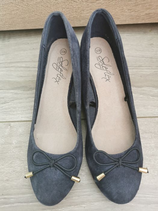Buty na koturnie roz 36